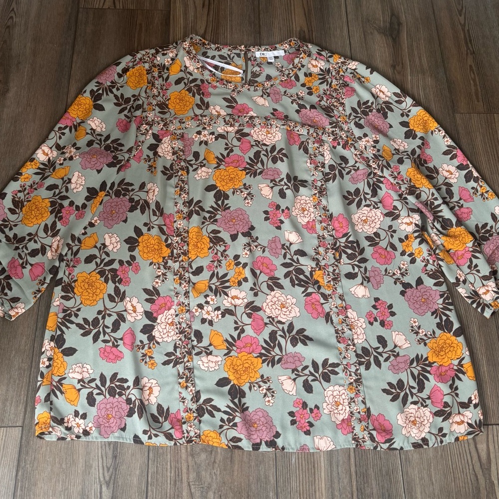 DR2 Women's Multicolor Floral Blouse
